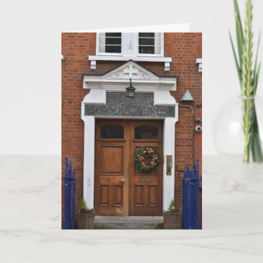 Weihnachts-Wreath-London-Architekturfotografie Karte (Vorderseite)