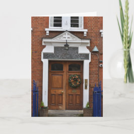 Weihnachts-Wreath-London-Architekturfotografie Karte