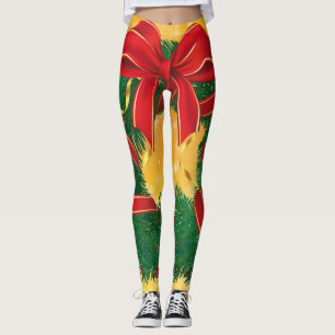 Weihnachts-Wreath-Spaß-Neuheit Leggings