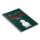 Weihnachts-Writer-Notebook - Snowman Notizblock (Rechte Seite)