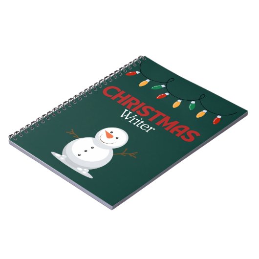 Weihnachts-Writer-Notebook - Snowman Notizblock (Linke Seite)