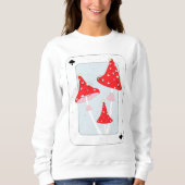 Weihnachts-Wunderland-Pilze Sweatshirt (Vorderseite)
