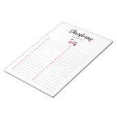 Weihnachts-Wunschlist Snowman und Pinguin Notizblock (angewinkelt)