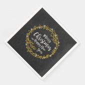 Weihnachts wünscht Papierservietten (Ecke)