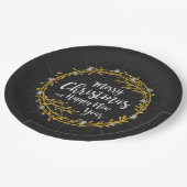 Weihnachts wünscht Teller (Schrägansicht)