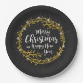 Weihnachts wünscht Teller (Vorderseite)