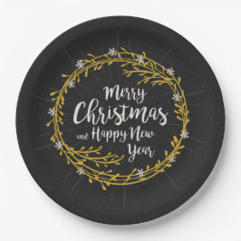 Weihnachts wünscht Teller