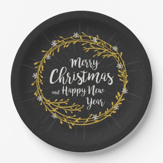 Weihnachts wünscht Teller (Vorderseite)