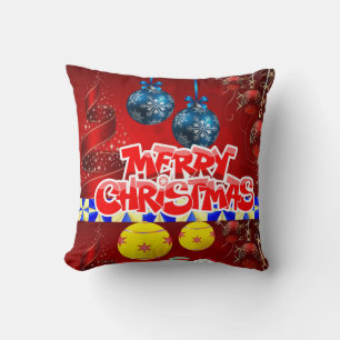 Weihnachts-Wurfkissen, Frohe Weihnachten Kissen
