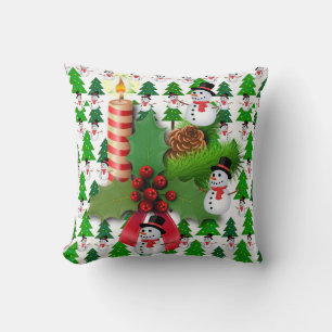 Weihnachts-Wurfkissen, Schneemann Kissen