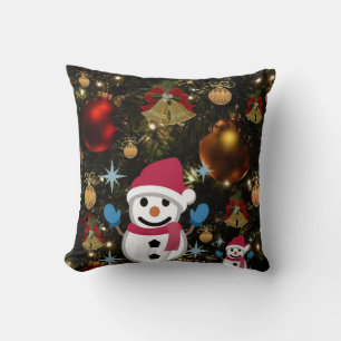Weihnachts-Wurfkissen Schneemann Kissen
