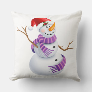 Weihnachts-Wurfkissen-Schneemann Kissen