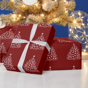 Weihnachts Xmas Baum Winter Fröhlich Hell Feiertag Geschenkpapier