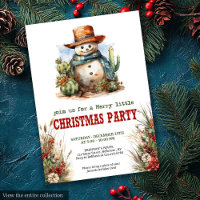 Weihnachts-Yeehaw-Party einladungen zum bearbeiten