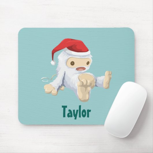 Weihnachts-Yeti-Puppe in einer Personalisierten We Mousepad (Mit Mouse)