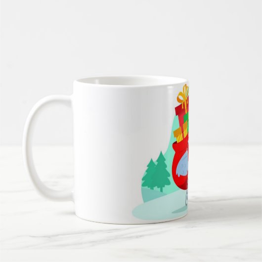 Weihnachts-Yeti-Tasse Kaffeetasse (Links)
