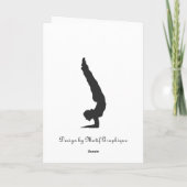 Weihnachts-Yoga Feiertagskarte (Rückseite)