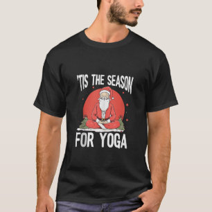 Weihnachts-Yoga-Lehrer Namaste Santa Claus Medi T-Shirt