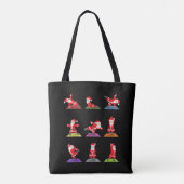 Weihnachts-Yoga, Weihnachts-Yoga-Weihnachten, Medi Tasche (Rückseite)