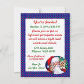 Weihnachts-Yorkies Einladung (Rückseite)