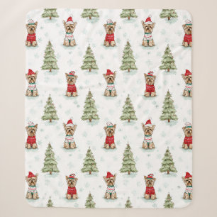 Weihnachts-Yorkies Hund Sherpadecke