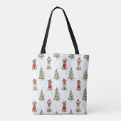 Weihnachts-Yorkies-Hund Tasche (Rückseite)