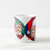Weihnachts-Yorkies Kaffeetasse (Mittel)