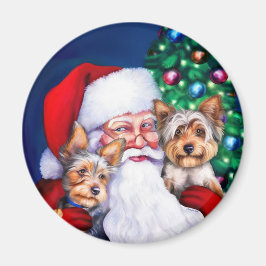Weihnachts-Yorkies Magnet
