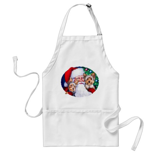 Weihnachts-Yorkies Schürze (Vorne)