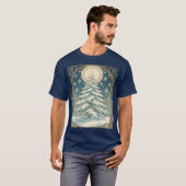 Weihnachts-Yulbaum mit Schnee und sternförmigem T-Shirt (Vorne ganz)
