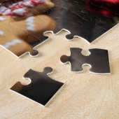 Weihnachts-Yule-Log-Dessert-Szene Puzzle (Seite)