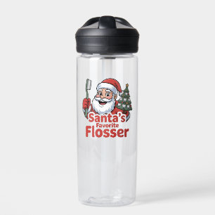 Weihnachts-Zahnarzt der Lieblingsblüte des Weihnac Trinkflasche