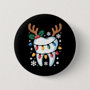 Weihnachts-Zahnarzt-Team Dental-Lab-Hygienikerin 1 Button