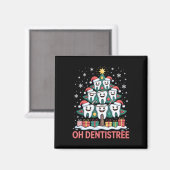 Weihnachts-Zahnarzt-Team Oh Dentistree Magnet (Vorderseite/Rückseite)