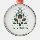 Weihnachts-Zahnarzt Tree Dental Oh Dentistreoth Ornament Aus Metall (Vorne)