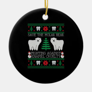 Weihnachts Zahnarzt Zahnarzthygienist Ugge Weihnac Keramik Ornament