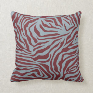 Weihnachts-Zebra-Muster Festliches Tiermuster Kissen