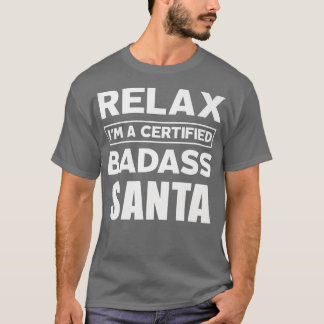 Weihnachts-zertifiziertes Badass Job-Jubiläum Chri T-Shirt