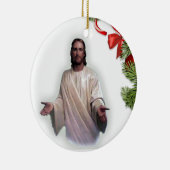 Weihnachts-Zirkel-Ornament, Jesus Christus Keramik Ornament (Rechts)