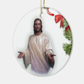 Weihnachts-Zirkel-Ornament, Jesus Christus Keramik Ornament (Links)