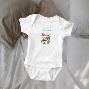 Weihnachts-Zitat Baby Strampler