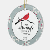 Weihnachts-Zitat-Foto Gedenkfeier Keramik Ornament (Links)