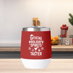 Weihnachts-Zitat lustige Party Spirituosen rot sch