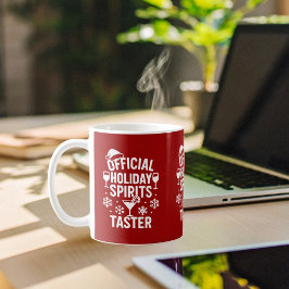 Weihnachts-Zitat lustige Party Spirituosen rot sch Kaffeetasse