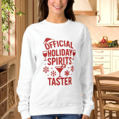 Weihnachts-Zitat lustige Party Spirituosen rot sch Sweatshirt