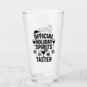 Weihnachts-Zitat lustige Party Spirituosen schmeck Glas (Vorderseite)