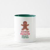 Weihnachts-Zitat lustige Snack-Tester Lebkuchen Tasse (Zentrum)