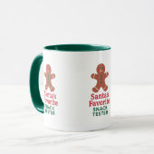 Weihnachts-Zitat lustige Snack-Tester Lebkuchen Tasse (Vorderseite Links)