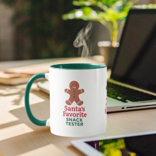 Weihnachts-Zitat lustige Snack-Tester Lebkuchen Tasse