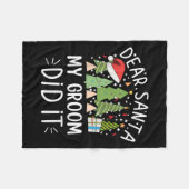 Weihnachts-Zitat-Redewendungen lieben Weihnachtsli Fleecedecke (Vorderseite (Horizontal))